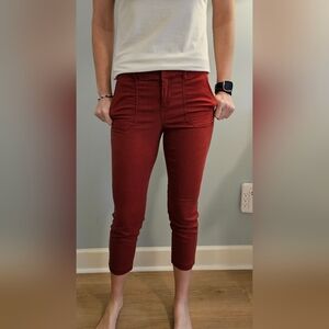 Women's Rusty/Red Pixie Ankle Pants.